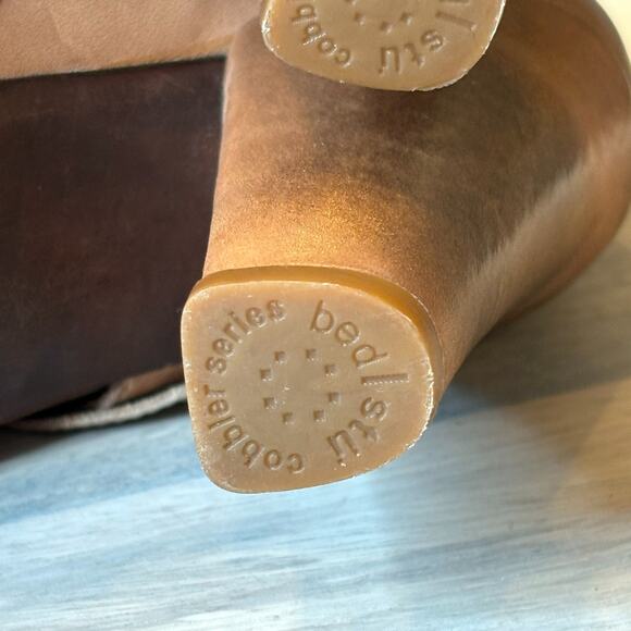 Bed Stu Cobbler Series Brown Leather Distressed Ankle Boots Women's US Size 9 - Picture 9 of 11